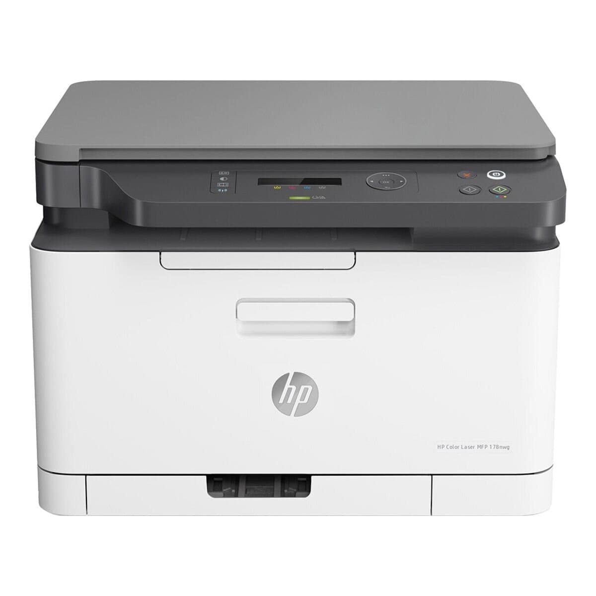 HP Printer Laser Warna Nirkabel Seri 178nw Termasuk 1 Hitam dan 3 Warna + 1 Kartrid Hitam