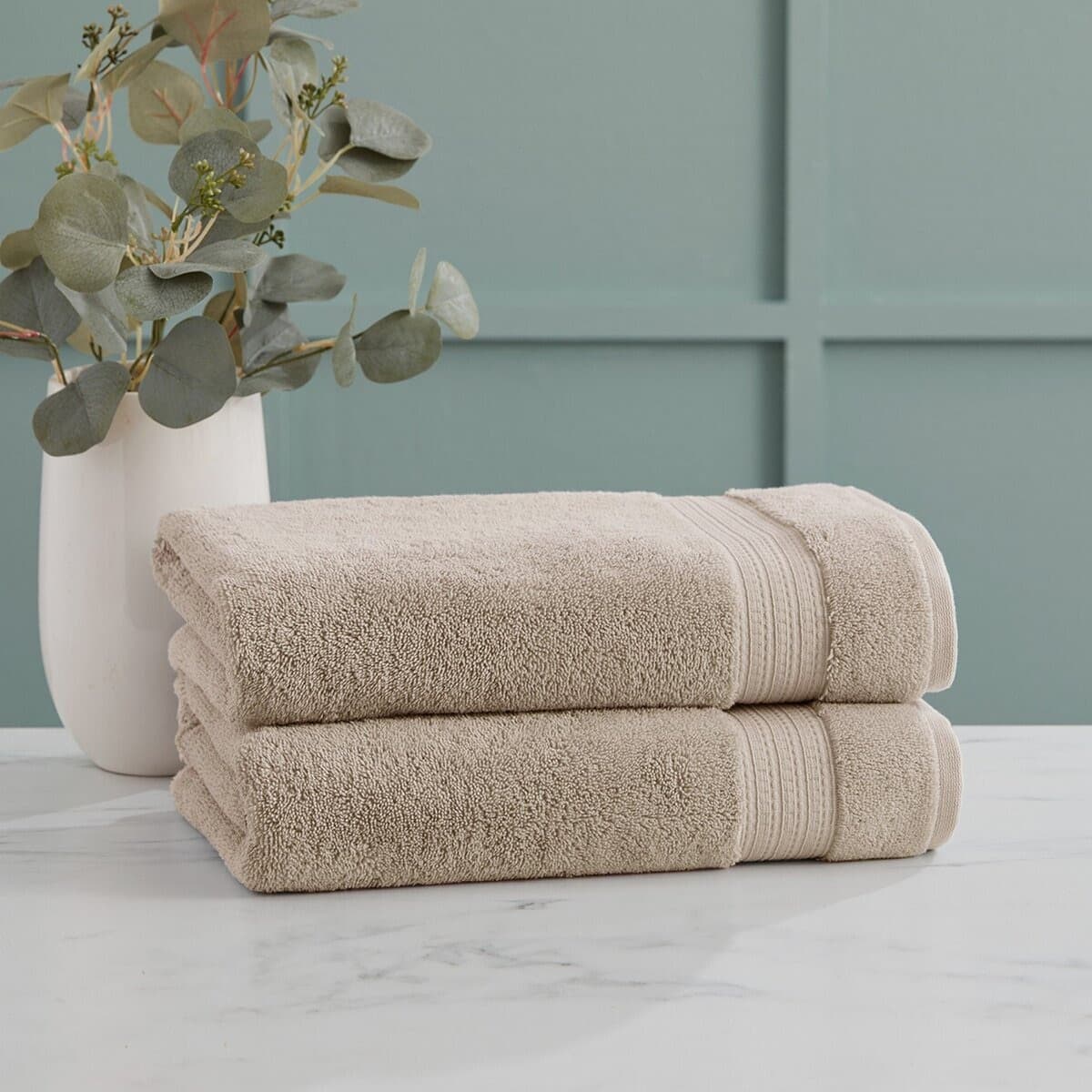 Handuk Spa Purely Indulgent Dari India, Ukuran 76 cm x 147 cm Warna Khaki