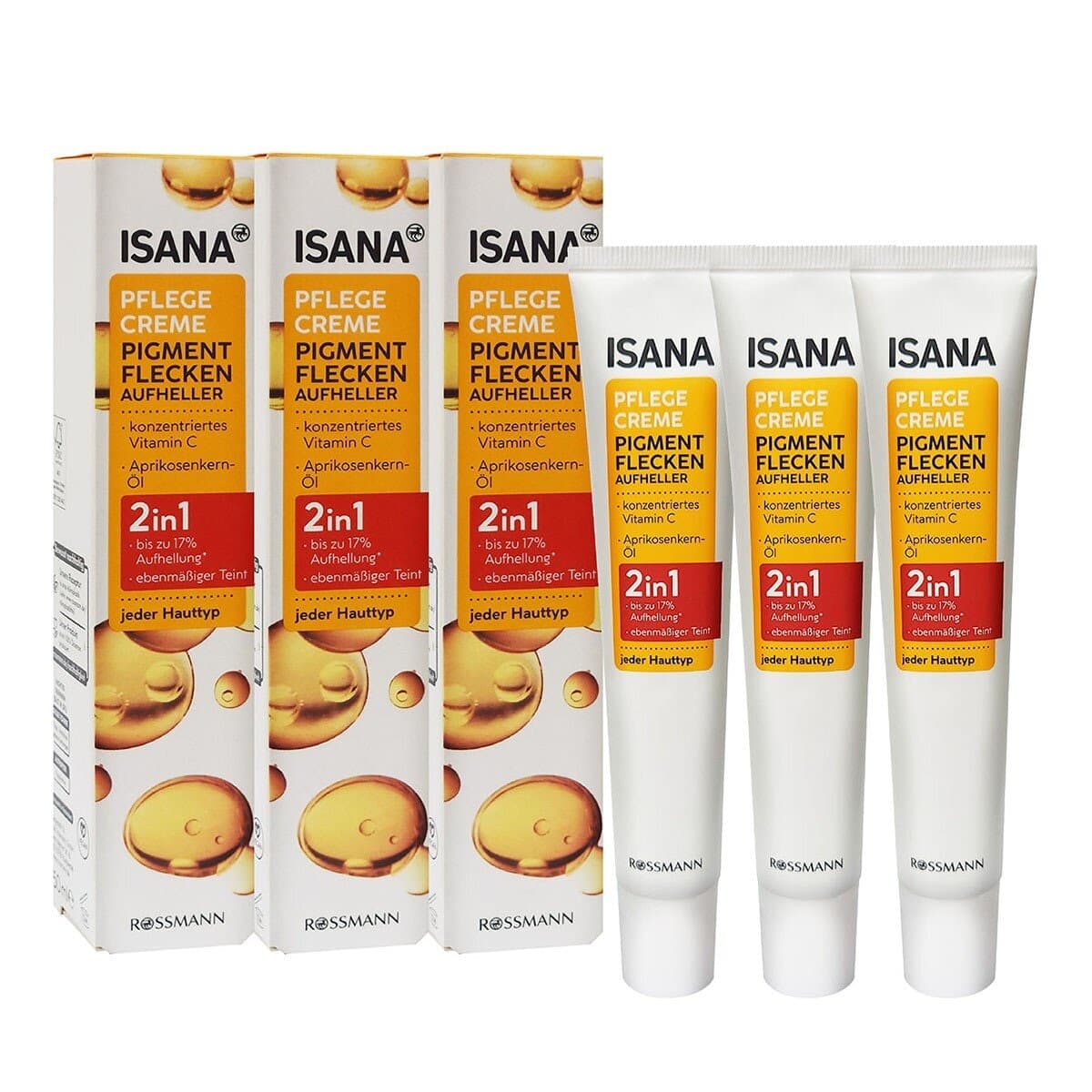ISANA Krim Perawatan dan Whitening B5 50ml X 3