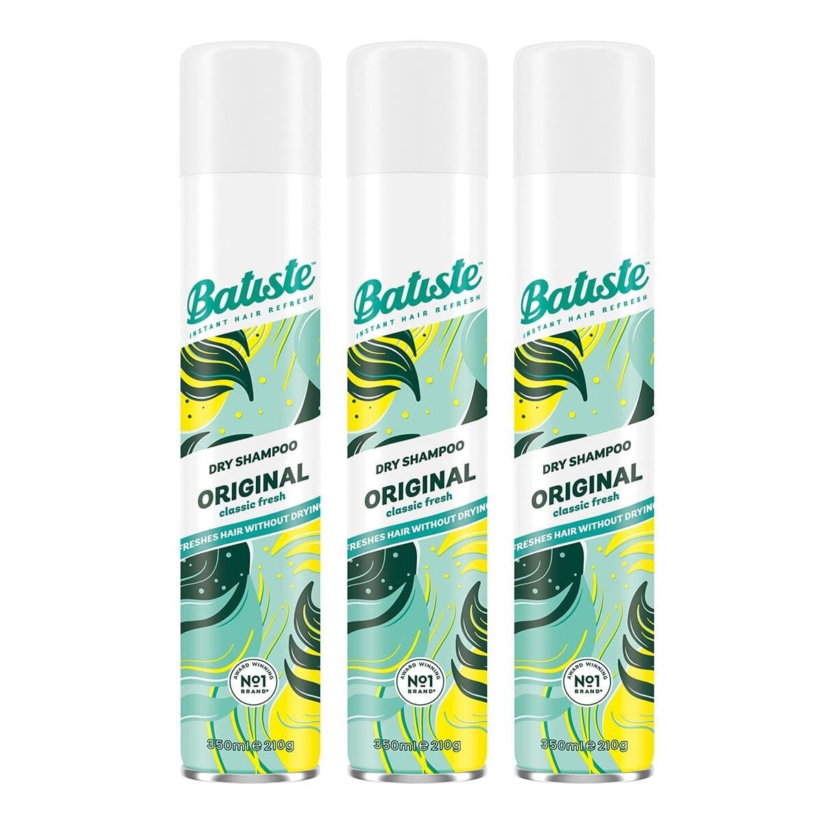 Batiste Dry Shampoo Rasa Segar Klasik 350 ml X 3 Botol