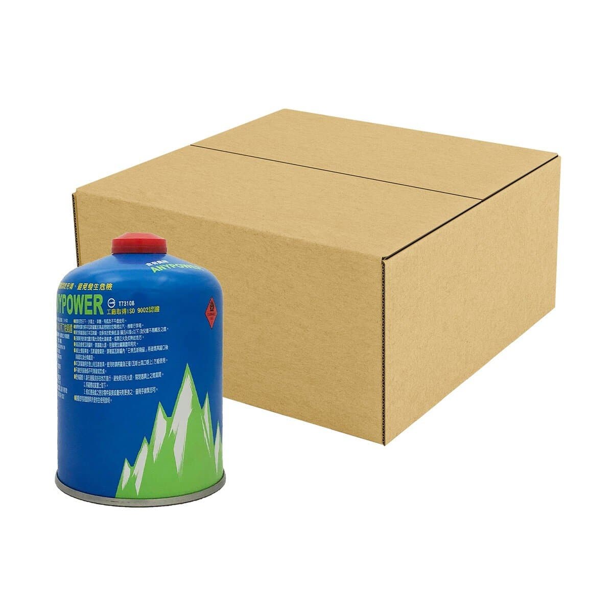 Anypower Gas Canister 450 Gram X 12 Pack