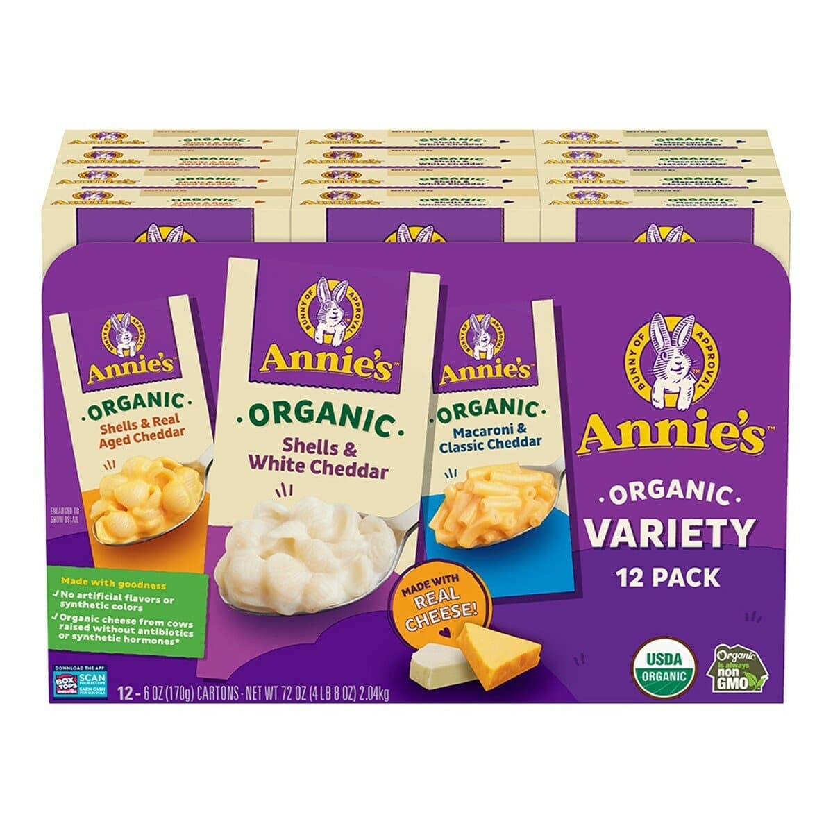 Annie’s Home Grown Organic Cheese Pasta 12 pack Set