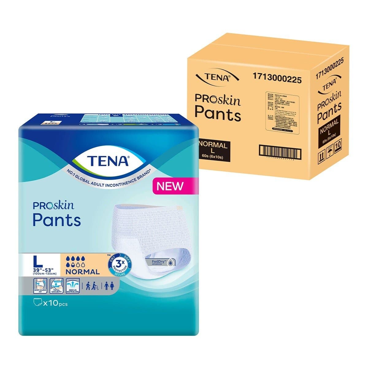 TENA Celana Pantal Longgar L 60 Lembar