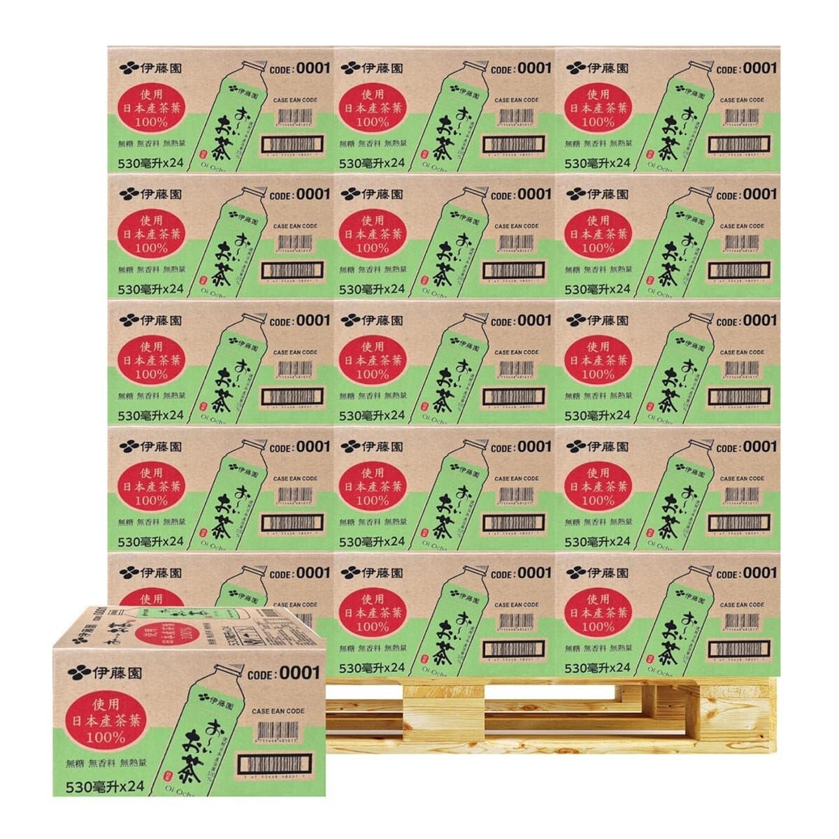 Ito-En Green Tea 530 ml X 24 botol X 50 kotak