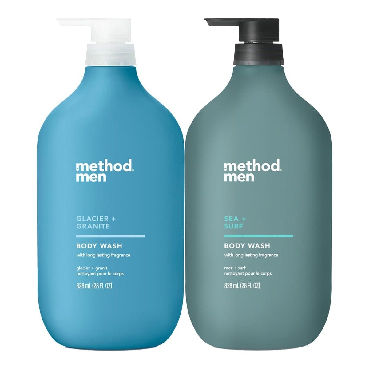 Meize Men's Skin Cleansing Gel 828 ml x 2 Polar Ice + Ocean Surf