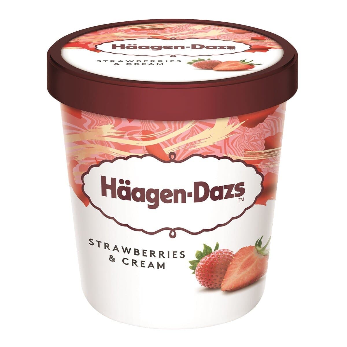 Haagen-Dazs Es Krim Strawberry 392g X 8 Potong