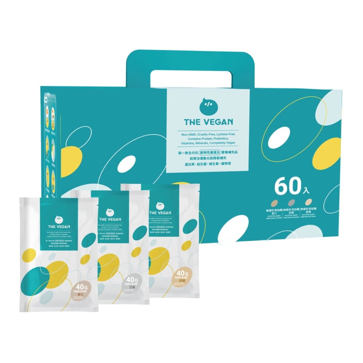 Lovigen High Protein Snack Pack Unsweetened Combination 40 gram x 60 pieces (Almond/ Sesame/ Soy)