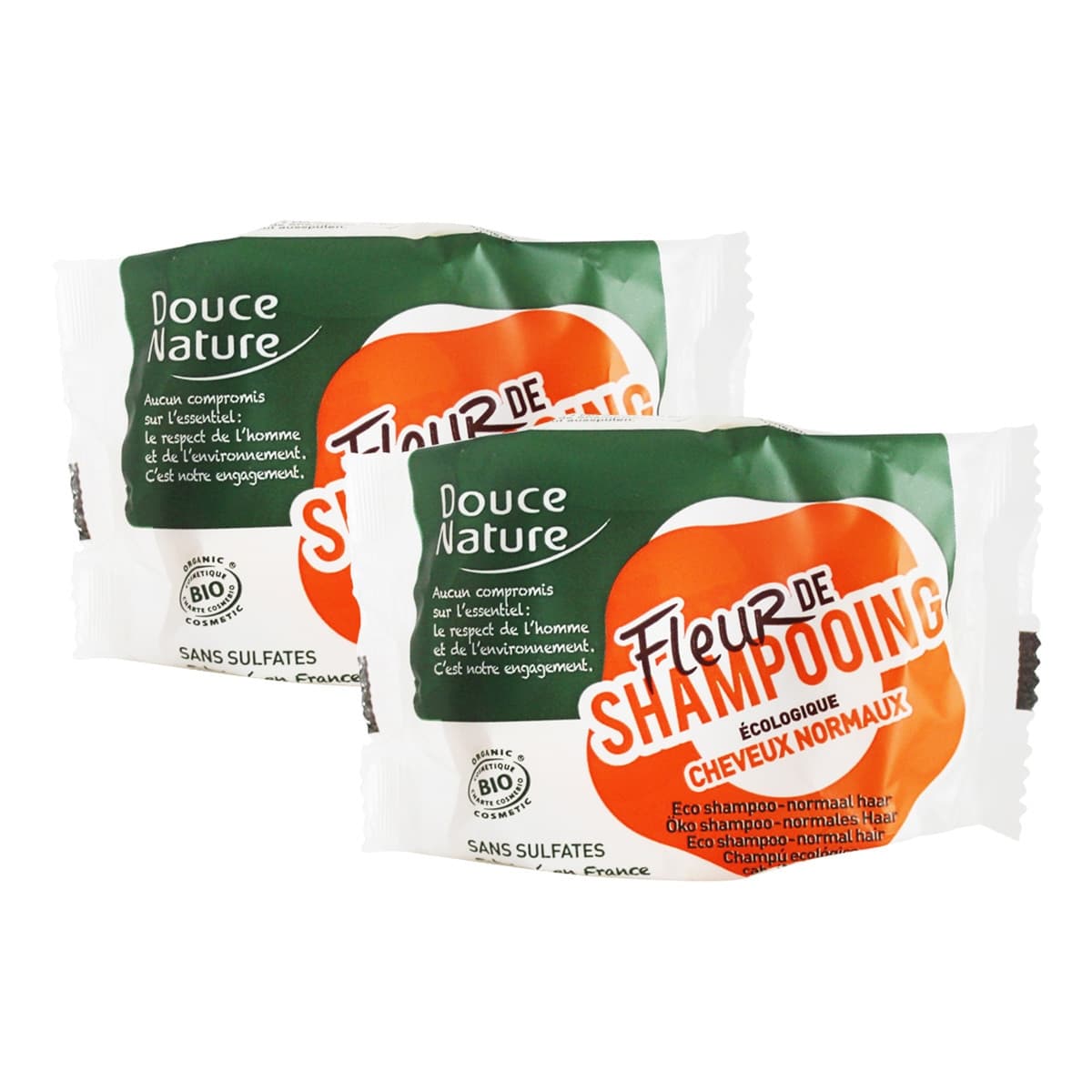 Douce Nature Flower Shampoo Bar General Shampoo 85 g x 2 Pack