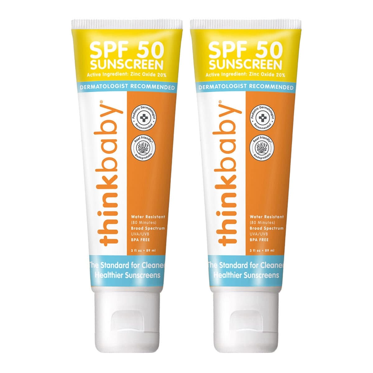 Thinkbaby Sunscreen Fisika Untuk Bayi SPF 50 89 ml X 2 pcs