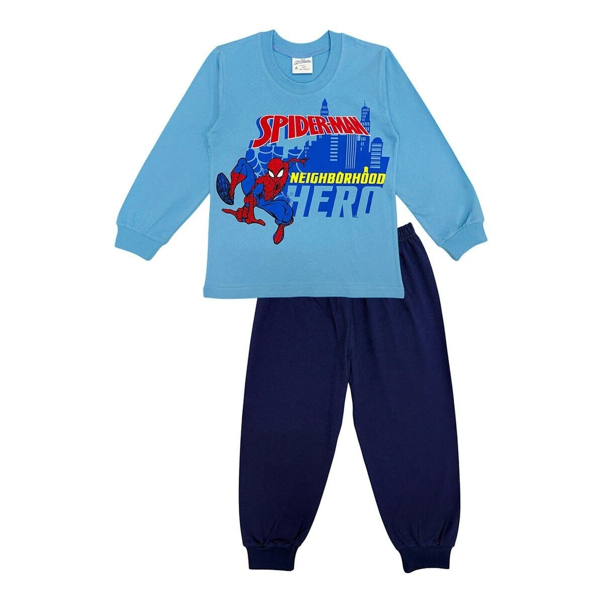 Set Pakaian Rumah Anak Laki-laki Dengan Pola Kartun Spiderman 4 Buah