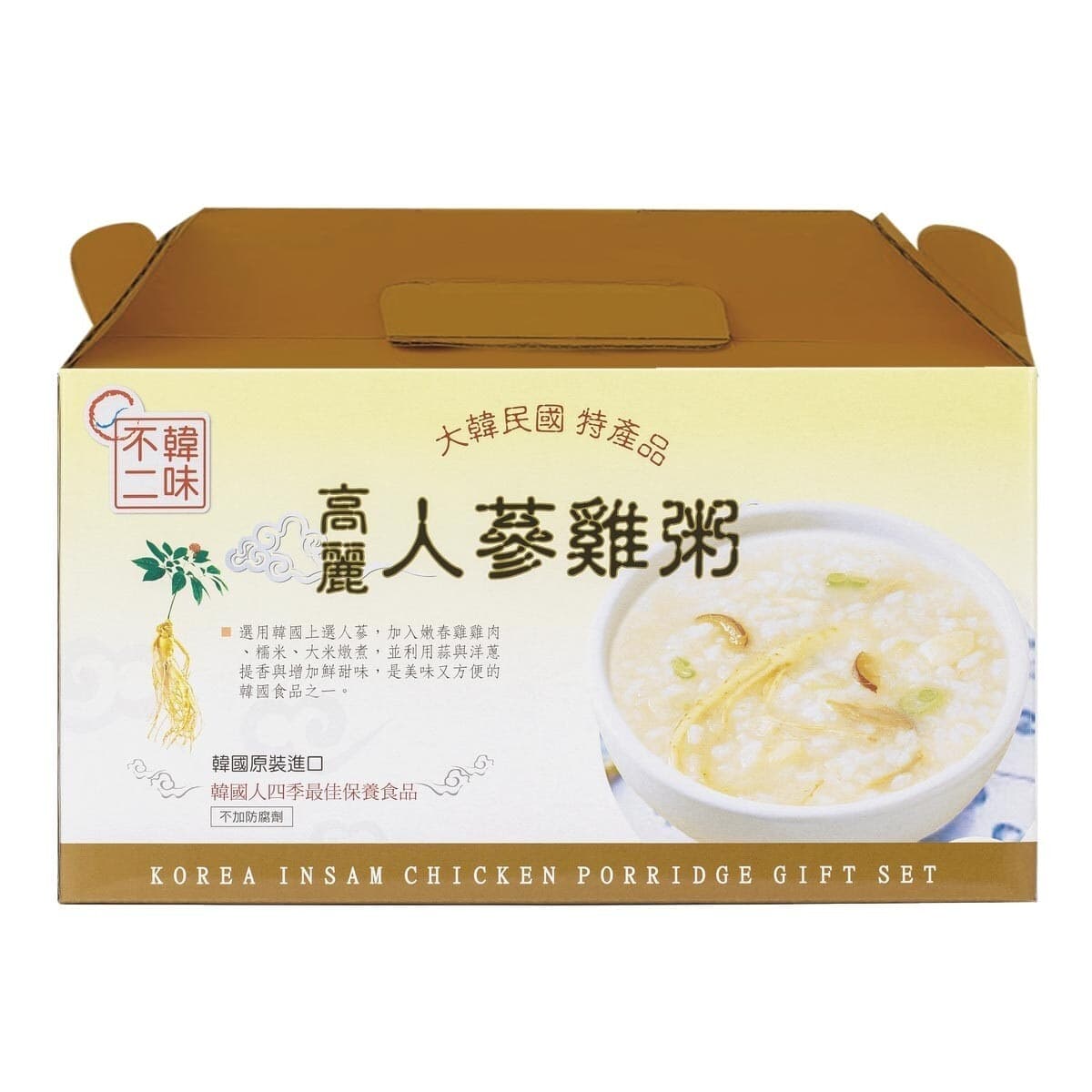 Korean Flavor Ginseng Chicken Congee 280 gram X 10 potong