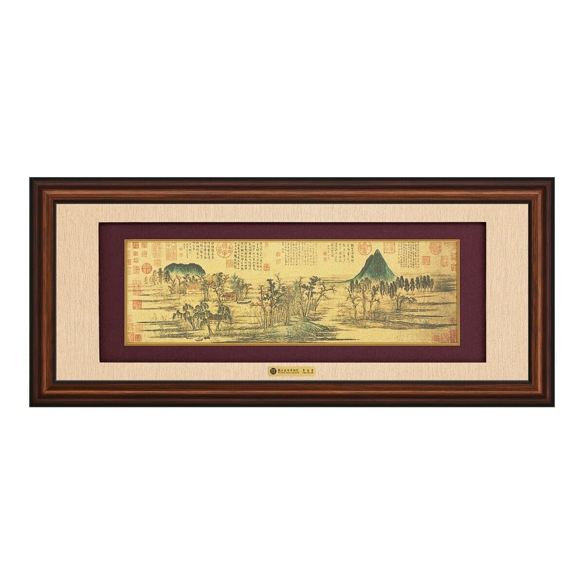 Pin Jin Pin Emas Lukisan Pemandangan Musim Gugur