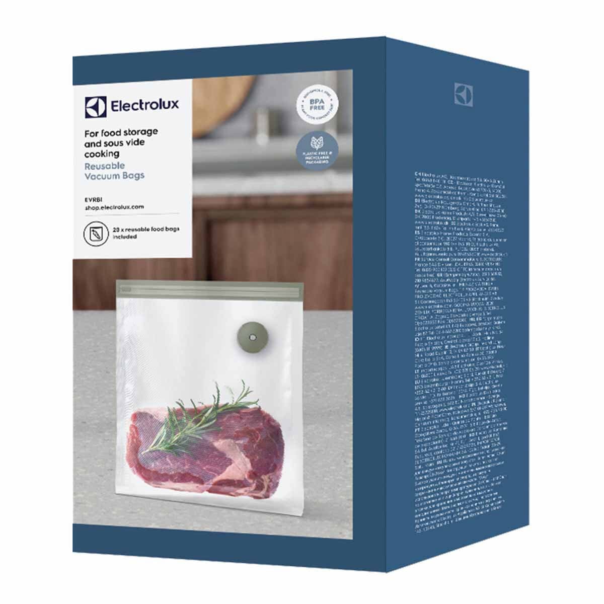 Electrolux Sachet Vacuum Sealed Zipper Bag EVRB1 20 Pcs