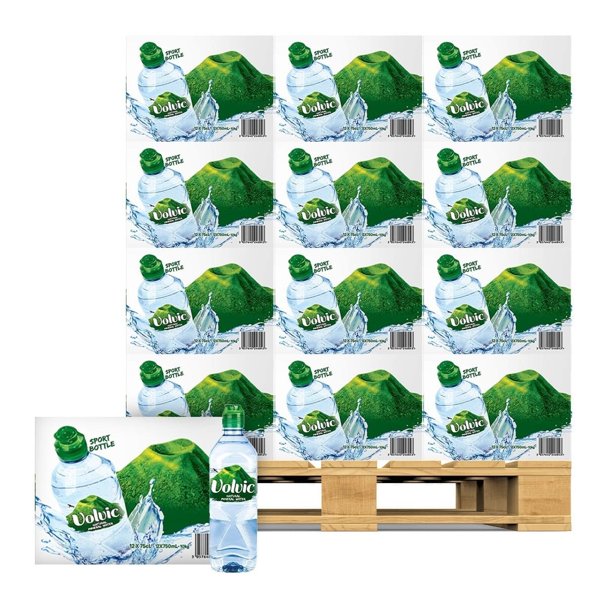 Air Mineral Alami Volvic 750ml X 12 Botol X 44 Kotak