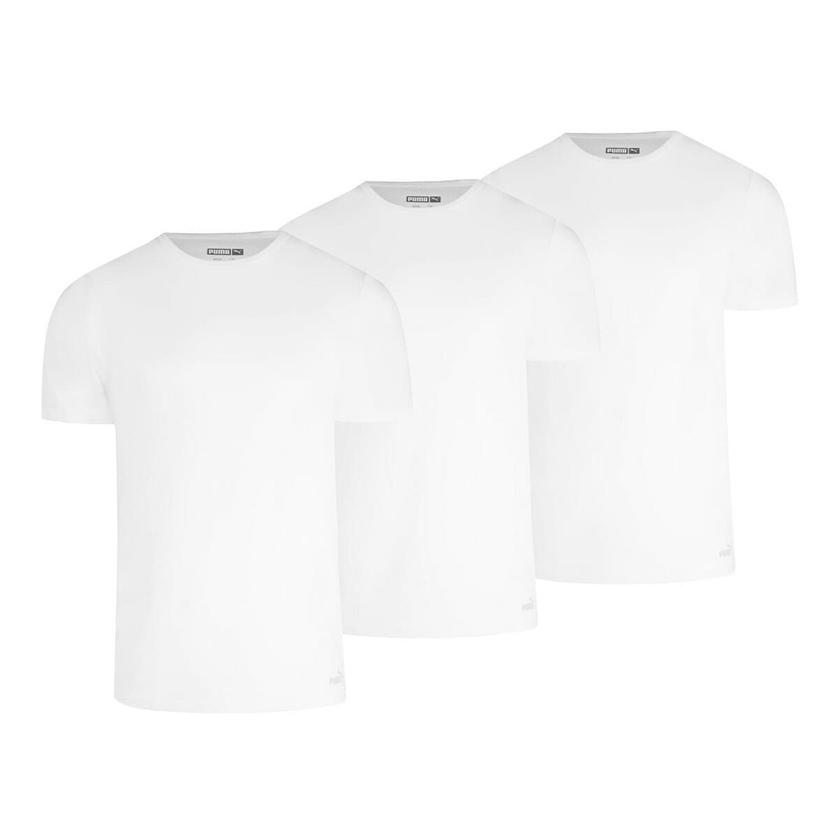 Kemeja Pendek Puma Laki-laki Tiga Potong S Putih