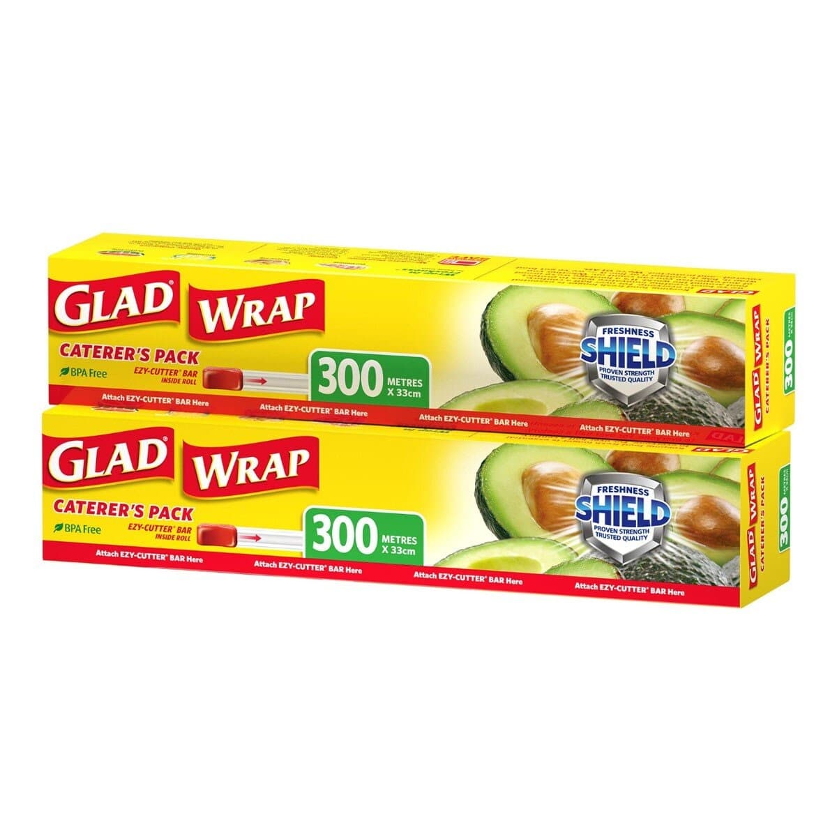 Glad Cling Wrap PE 300m x 33cm x 2 Roll