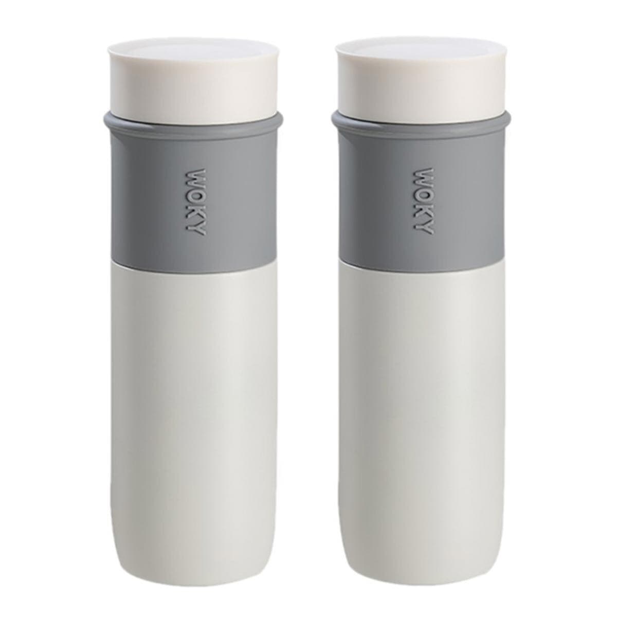 WOKY Vase Cup Teflon Dua Buah Set Putih 580 ml