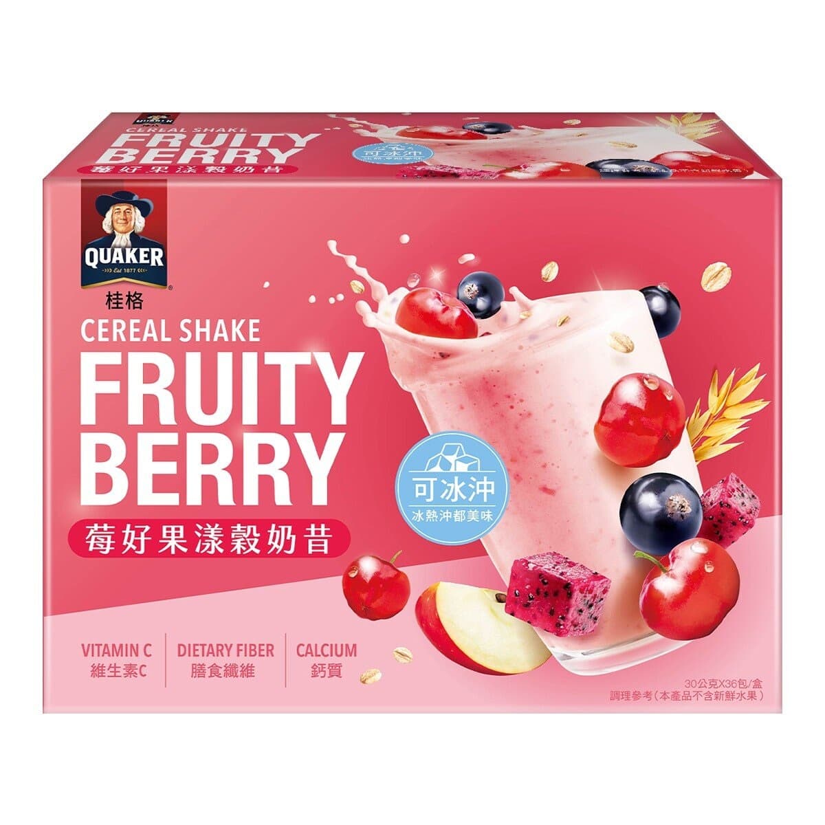 Quaker Smoothie Susu Cereal Rasa Beri Baik 30g X 36 Pcs