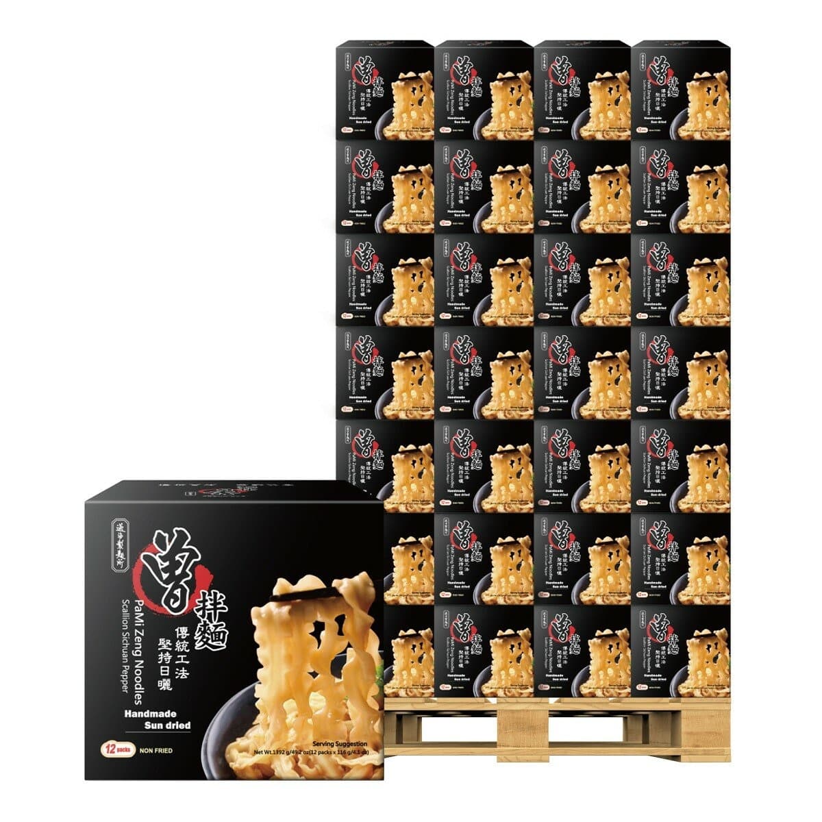 Zeng Stir-Fried Noodles Bawang Daun & Pedas 116 gram X 12 Pcs X 135 Box