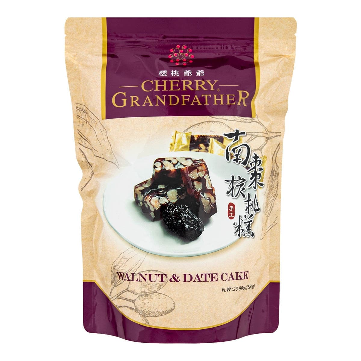 Grandpa Cherry Cake Gula Merah dan Walnut 680 Gram