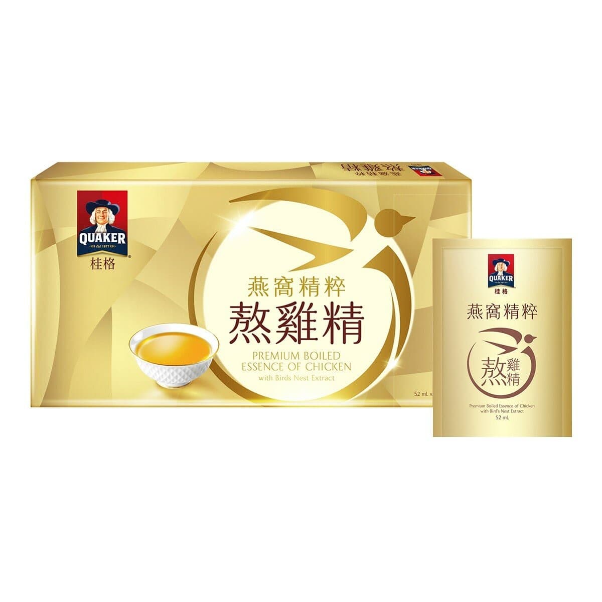 Suplemen Ayam dan Sirup Bird's Nest Quaker 52 ml X 14 Sachet