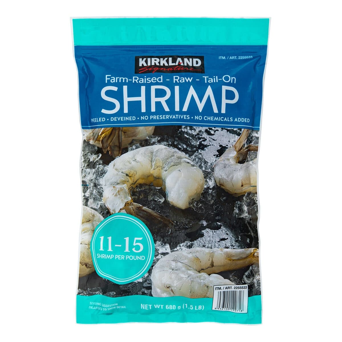 Udang Mentah Super Jumbo Kultur Beku Kirkland 1,5 pon / 680 gram, 11-15 pcs per pon