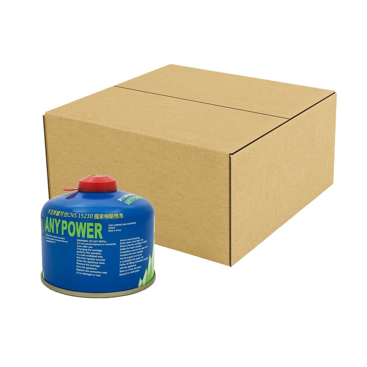 Anypower Gas Canister 230 Gram X 24 Pack