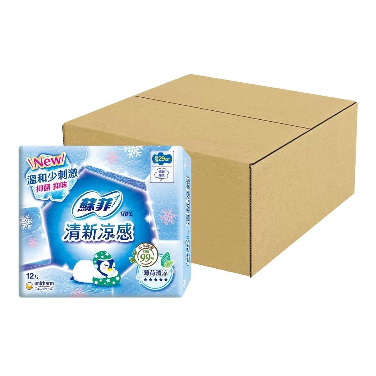 Sofy Serbet Wanita Segar Dingin Tipis 29 cm 12 Potong X 12 Pack