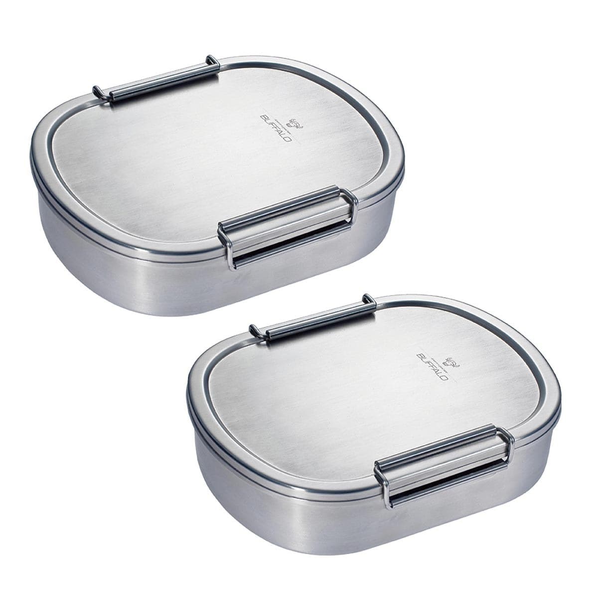 Buffalo Kotak Makan Stainless Steel 900ml X 2 Set
