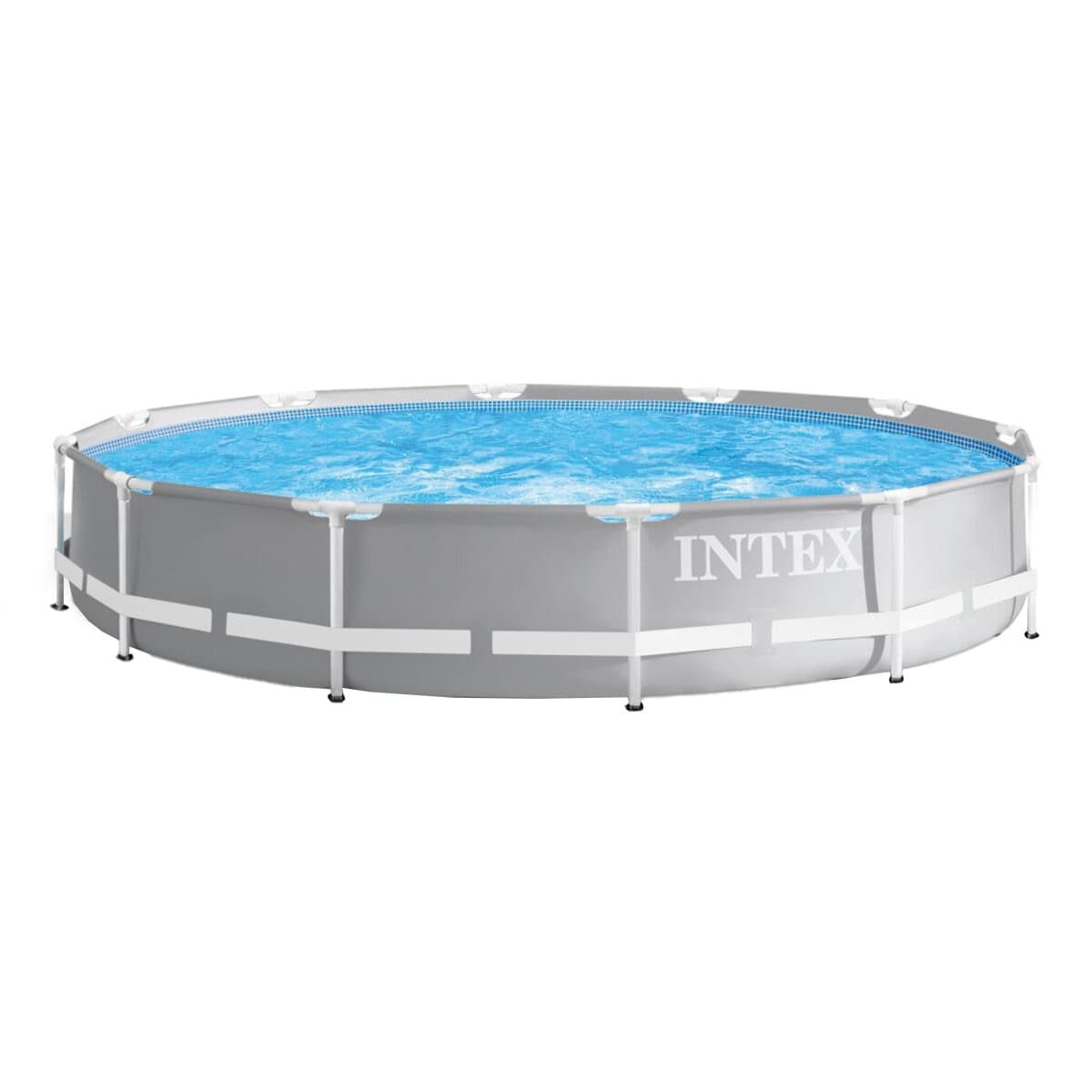 Intex Pool Bulat Dengan Stand Besi