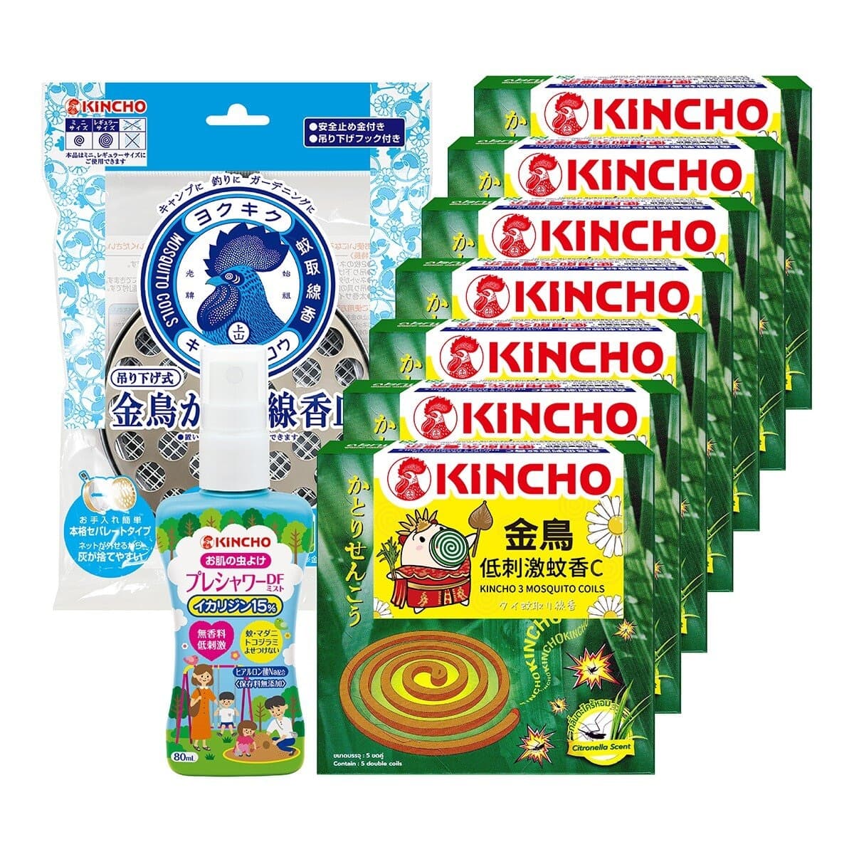 Repel Skunks C 6 buah + spray anti nyamuk Repel Skunks Jepang 1 buah + wadah bakar nyamuk 1 buah