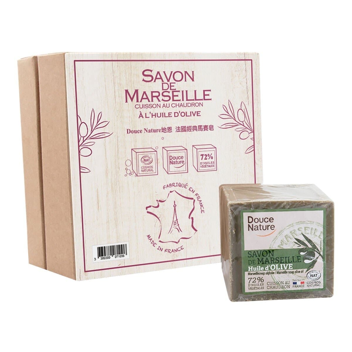 Douce Nature Sabun Marseille Clasik Prancis 600 gram X 4 botol