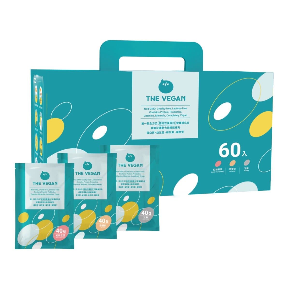 Paket Protein Ringan Lovigen 40 Gram X 60 Sachet (Teh Kedelai/Sereal Susu/Kacang Mete)