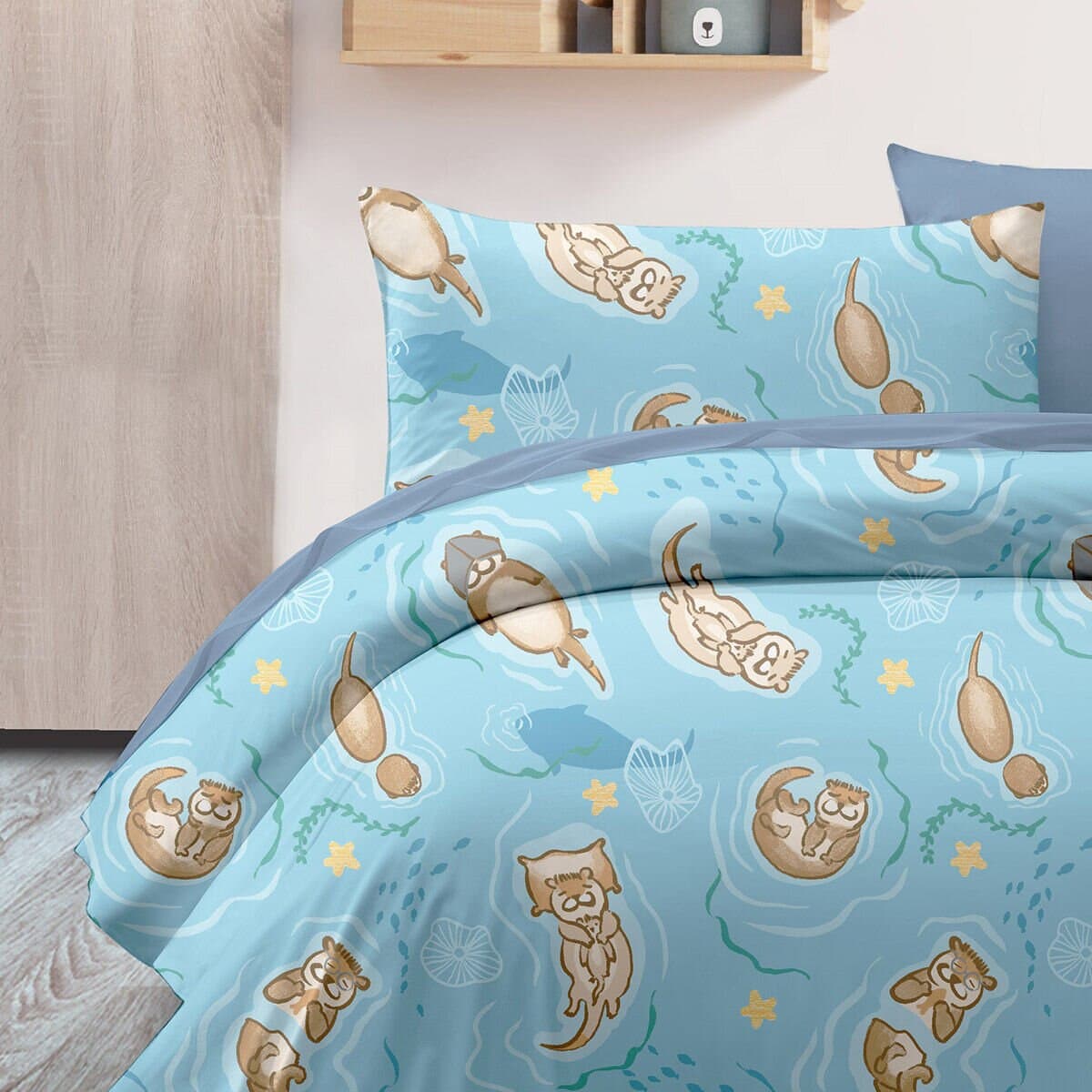 Caliphil Selimut Musiman Satu Orang Dengan Pillowcase 150 cm X 180 cm Muskrat