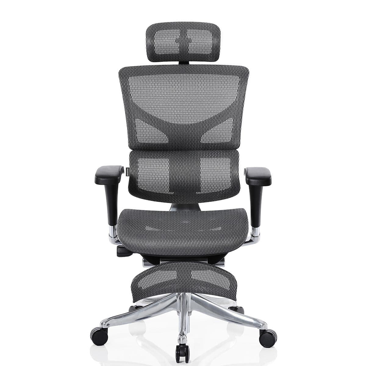 Ergoking Full Function Mesh Ergonomic Chair with Footrest 171-Pro Series Gray