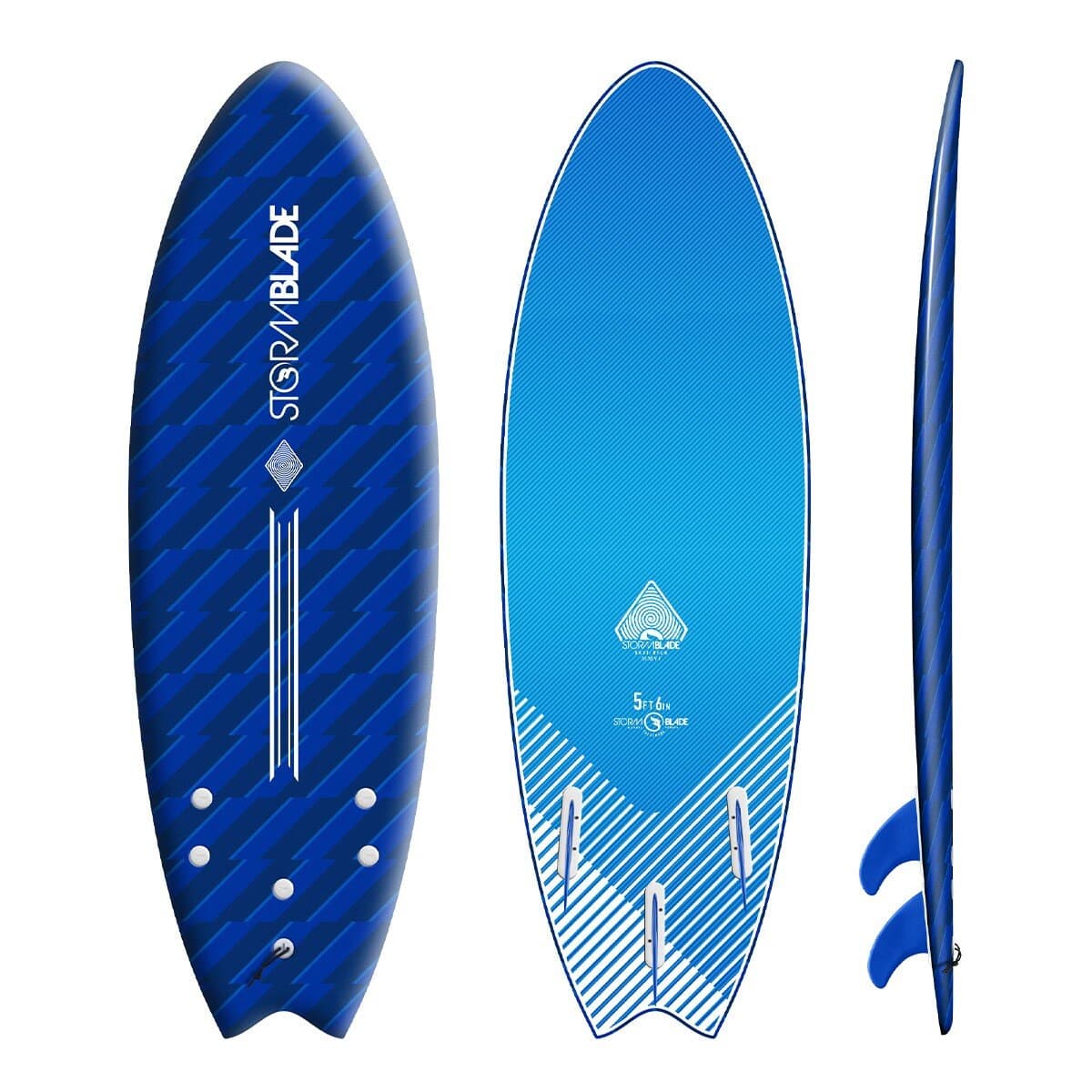 Papan Selancar Storm Blade 5 Kaki 6 Inci SSR Biru