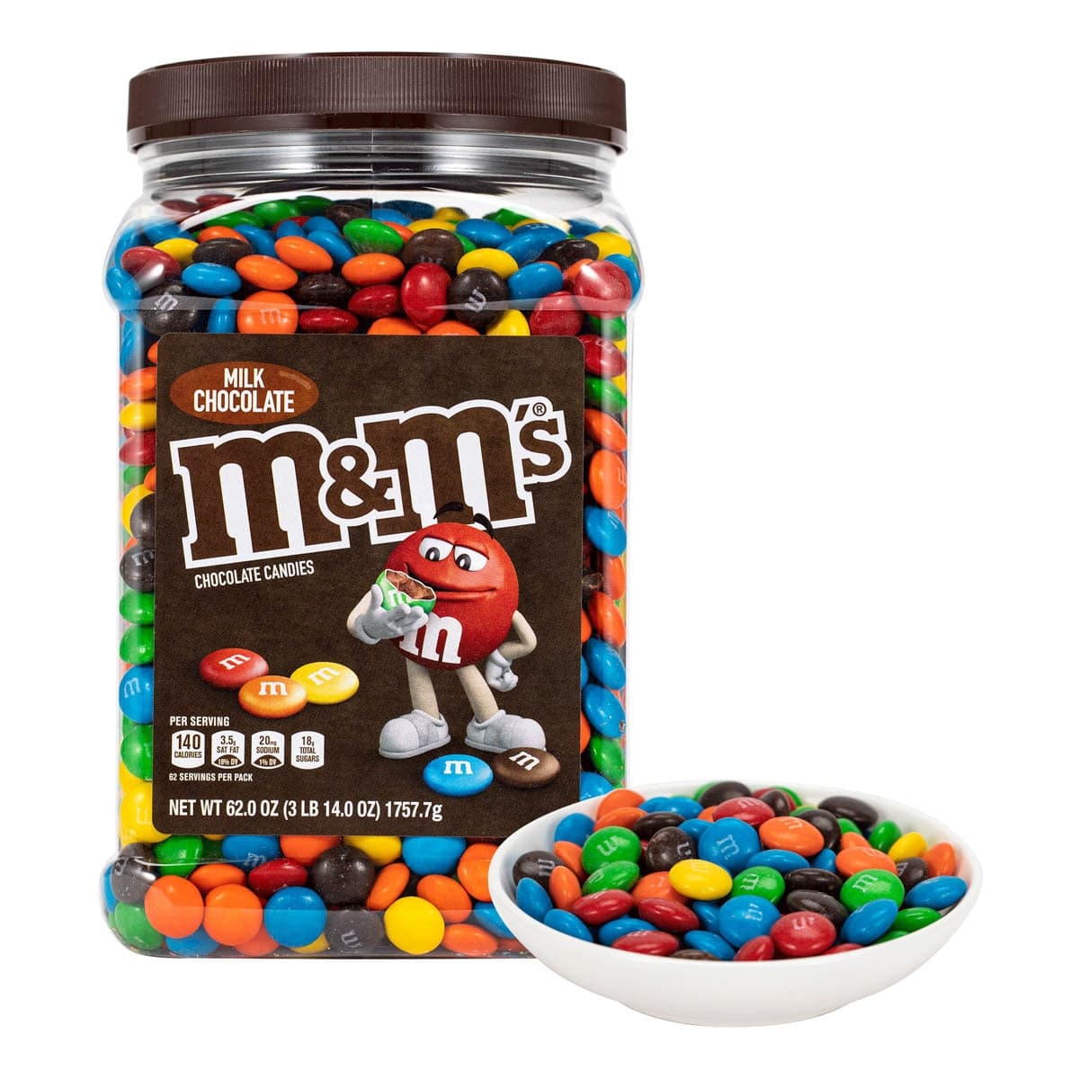 M&M's Cokelat Susu Coating Kaleng 1757,7 gram