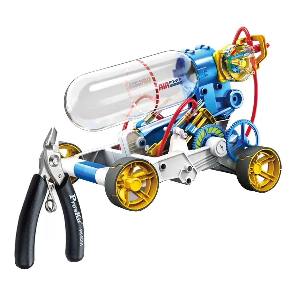 Pro'sKit Mobil Penggerak Udara dengan Klem / Untuk Usia 10 Tahun ke Atas