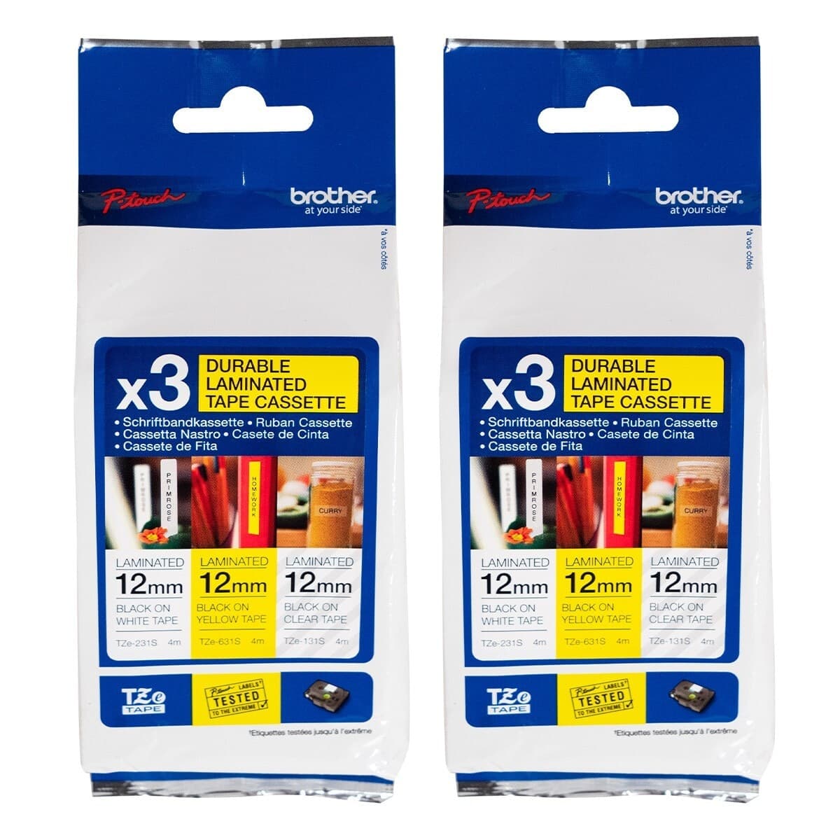 Brother TZe Label Dasar 3 unit X 2 set