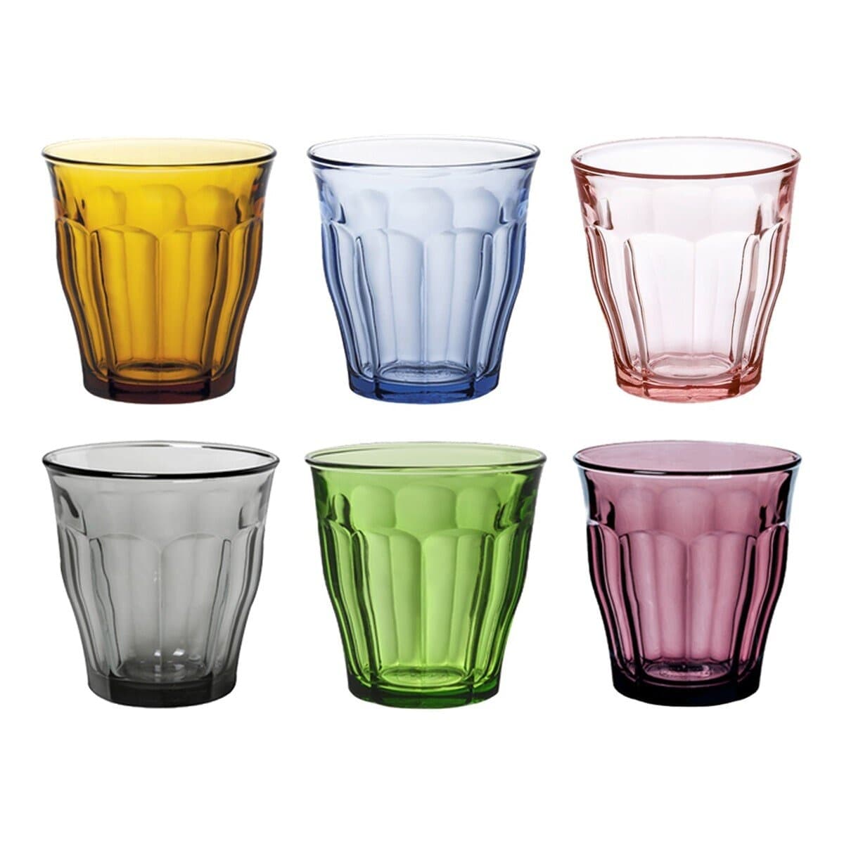Duralex Set Gelas Kaca Warna Prancis 250 ml x 6 buah