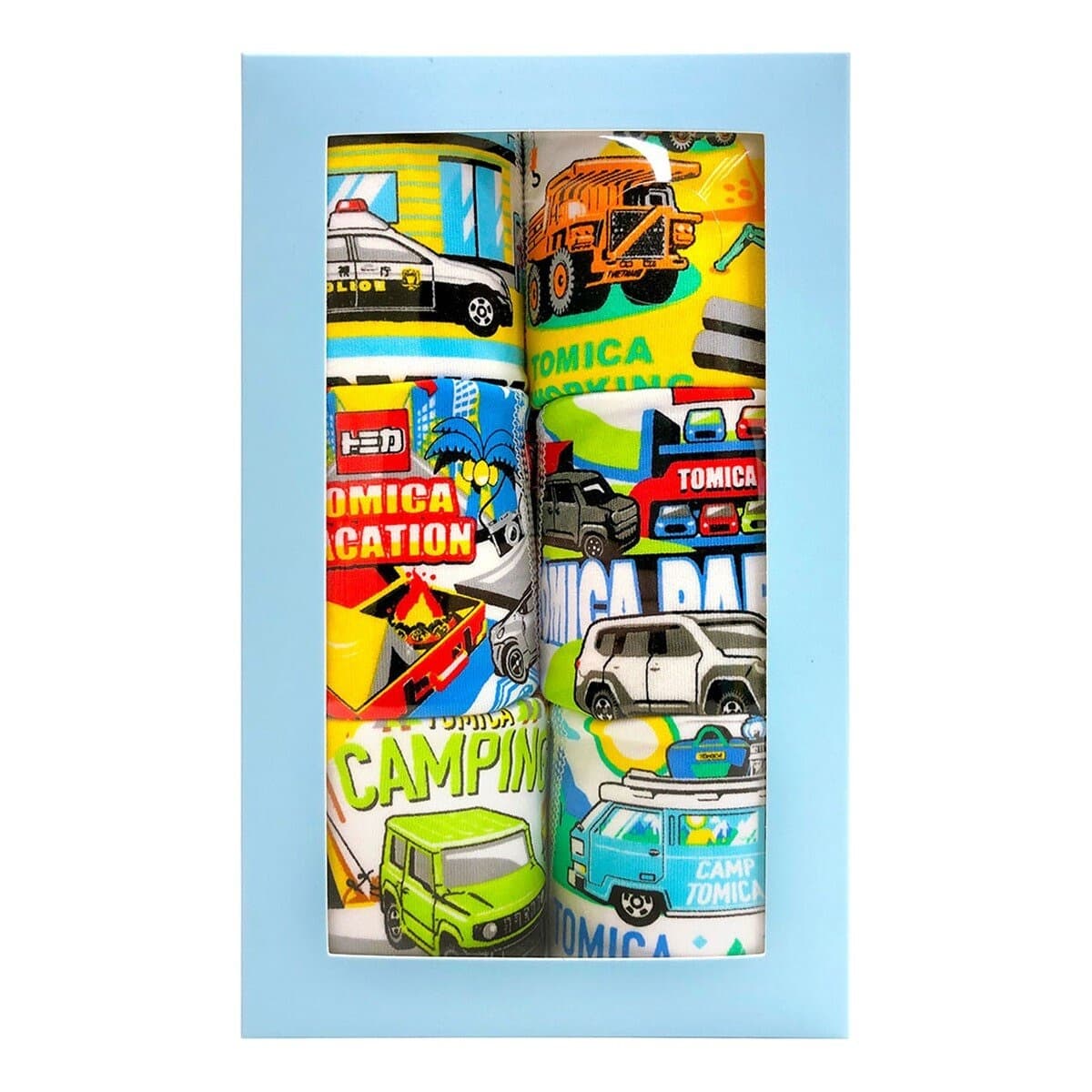 Cotton Cartoon Pattern Underwear for Boys Set S 6 pcs