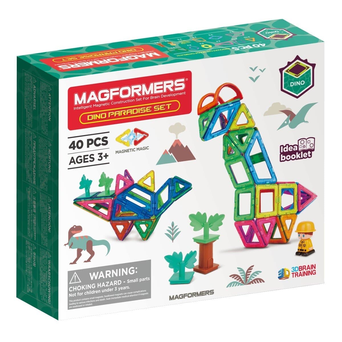 Magformers Lembaran Magnetik Taman Dinosaurus / Usia 3 Tahun Ke Atas