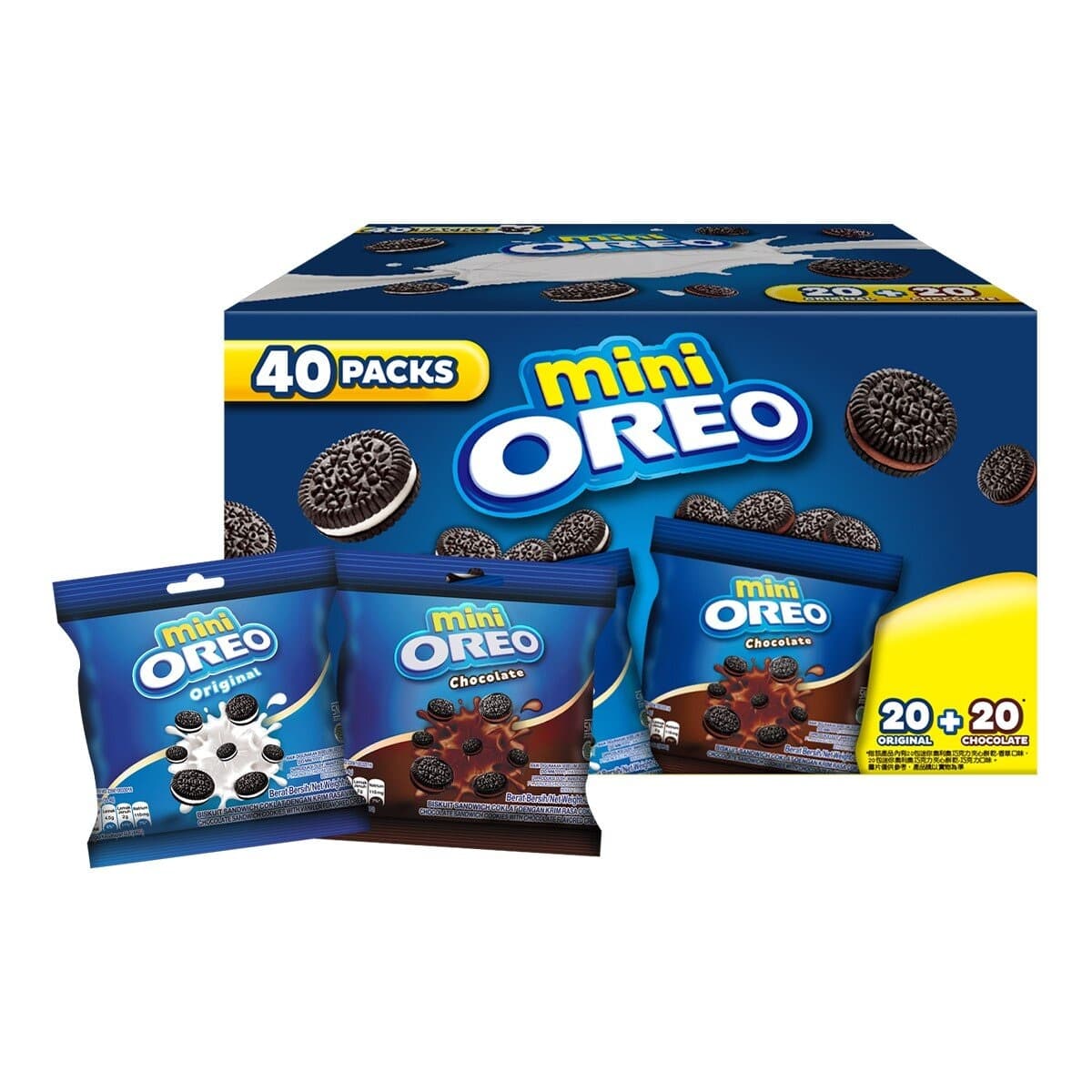 Oreo Oreo Mini Chocolate Sandwich Cookies Share Pack 816 gram