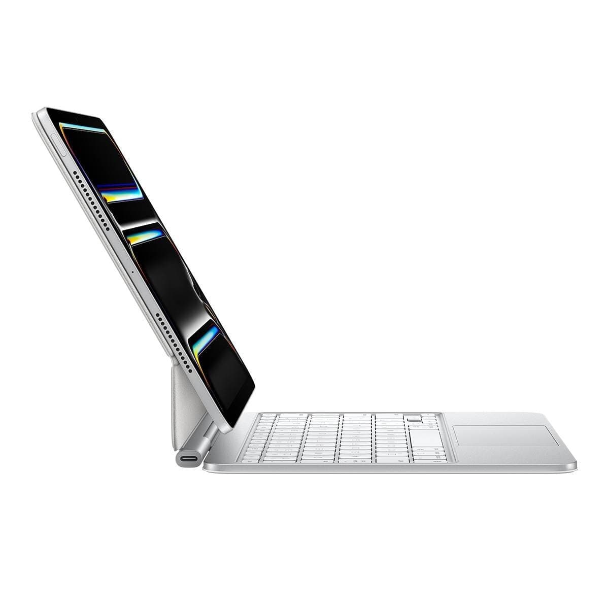 Keyboard Case Untuk iPad Pro 11 Inci (M4) Bahasa Indonesia (Pinyin) Putih