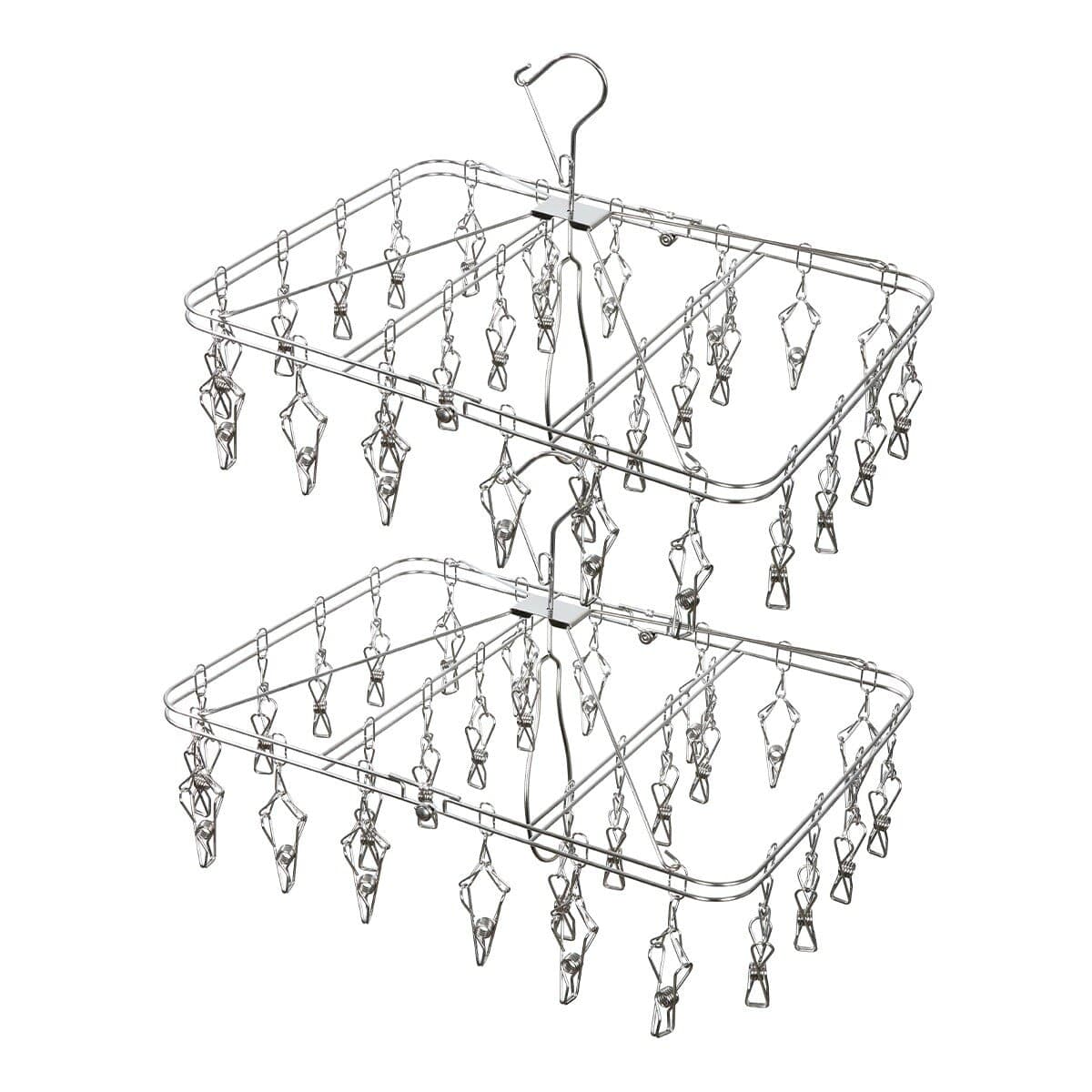 Simply Kleen Gantungan Pakaian Baja Tahan Karat 28 Buah X 2 Set