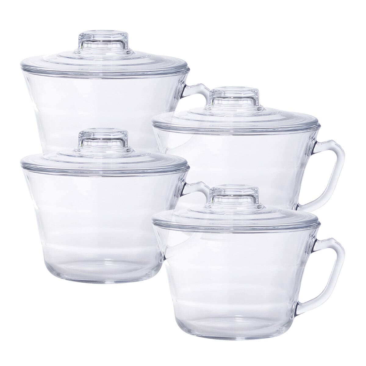 Glasslock Set Lidi Microwave 8 pcs 900 ml