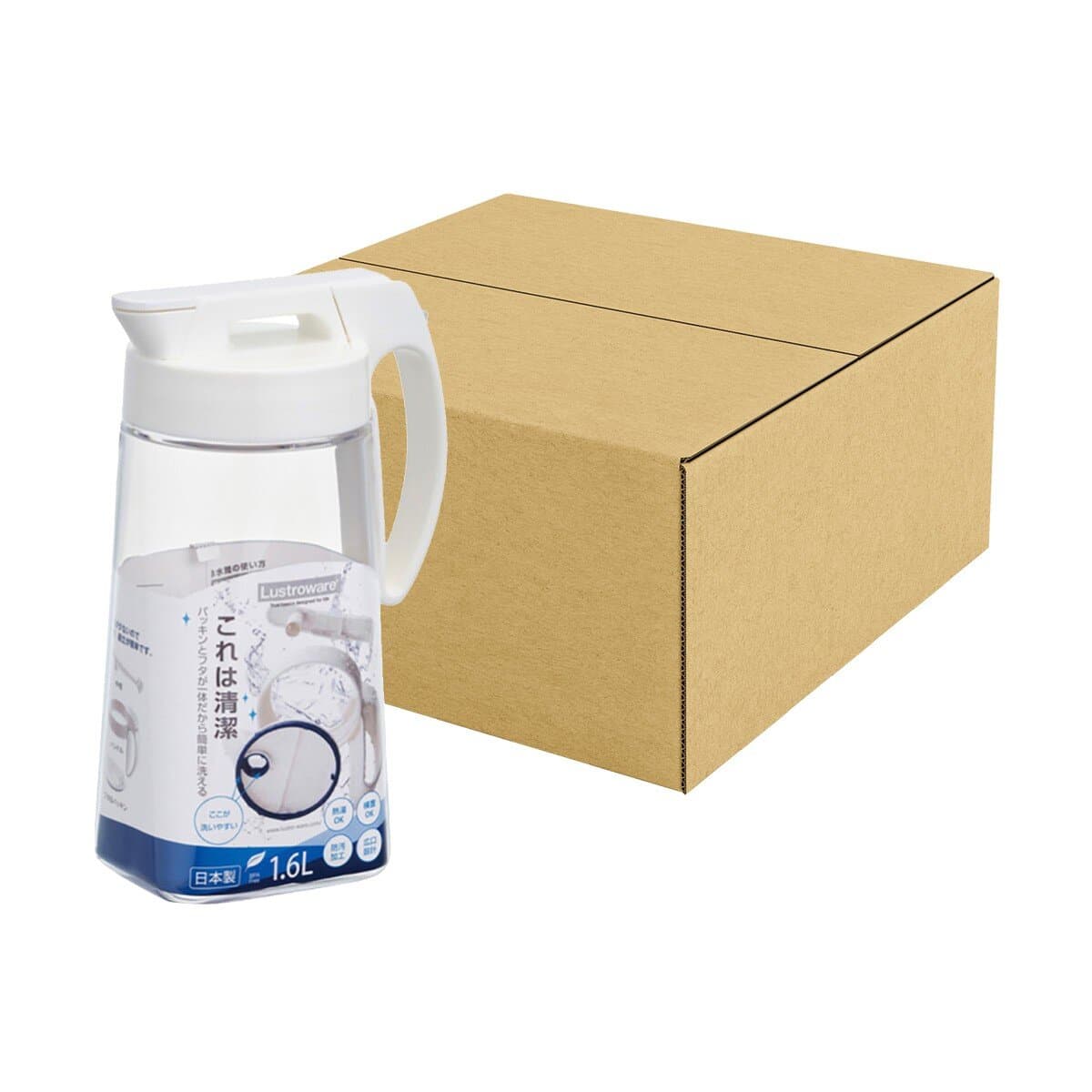 Ketel Air Dingin Lustroware 1,6 Liter X 12 Buah Set