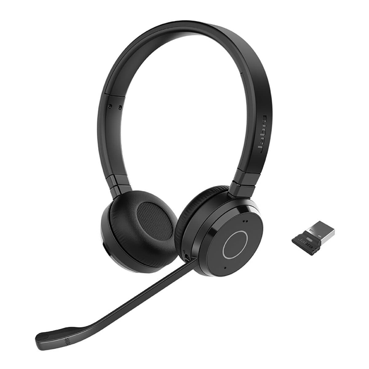 Headset Nirkabel Peredam Bising Jabra Evolve 65 TE