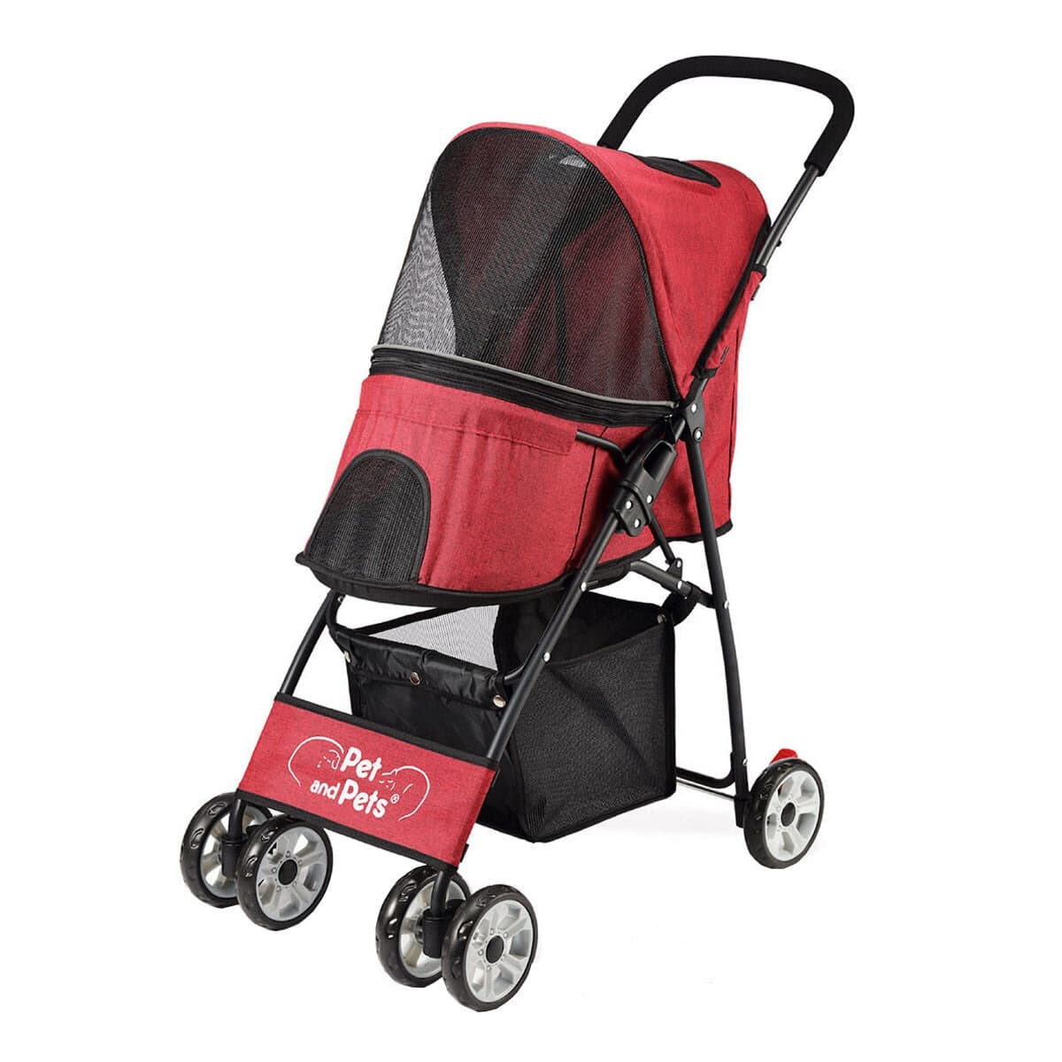 Miao Wang Family Pebble Penjelajah Hewan Peliharaan Merah