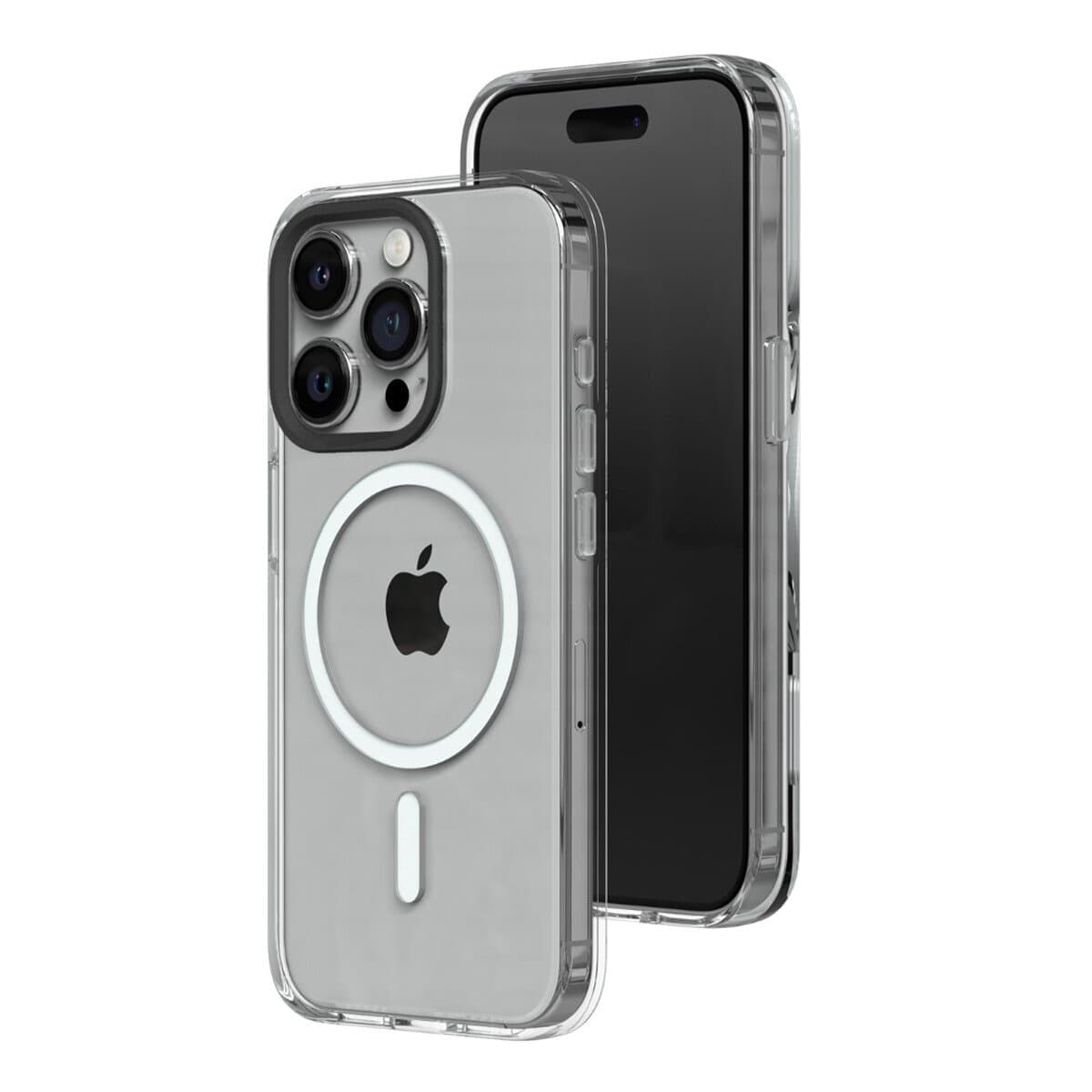 RhinoShield Clear MagSafe Case Untuk iPhone 15 Pro + Pelindung Layar Anti Blue Light 9H Transparan